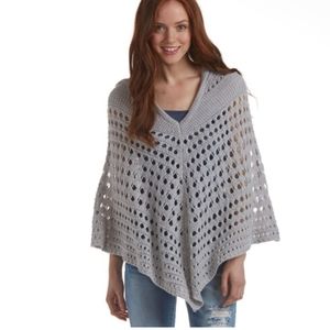 ALMOST FAMOUS  juniors Poncho Hoodie S/M